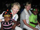 Sheila Roy and Dorothea Green with kids at SAZ